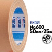 セキスイ 布テープ No.600 黄土色 50mm×25m 30巻|布テープ|テープ