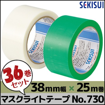 �������� �ޥ����饤�ȥơ��� No.730 ��ȾƩ�����С� 38mm����25m ��36������