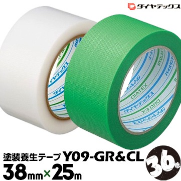 ƥå ѥ  Ǵơ ꡼ơ Y09GR/ꥢơ Y09CL 38mm25m 36