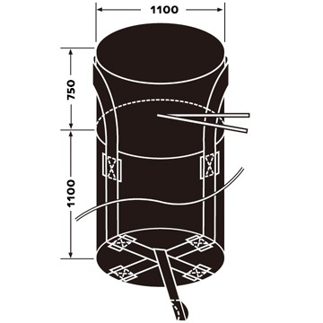 ����� ��ҥХå� �緿�ڤΤ� 1ǯ�б��� �֥�å� MB-1B ��1100�߽�1100mm 10��