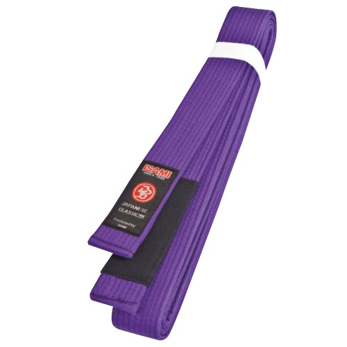 専用帯3912 3351 3729 3872 四点セット●東京ますいわ屋扱い JJ-34 イサミ製 柔術帯 紫 | 帯(柔術) | | 格闘技プロショップ 横浜イサミ