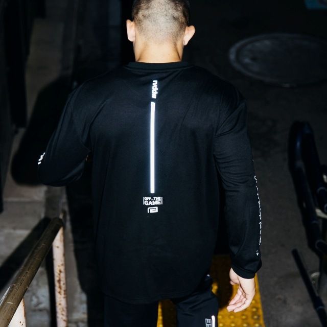 OFF_THE CAGE Reflective Long Sleeve Tee