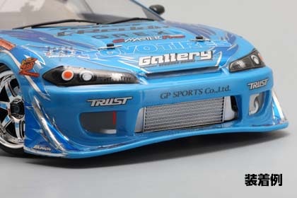 ヨコモ チェイサー ボディ バイナルステッカー、インタークーラー、オイルクーラー SD-ACR 10分の1サイズ インタークーラー/オイルクーラーセット