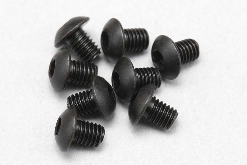 ZC-BH34 M3x4mm ボタンヘッド ソケットスクリュー (8本入) | 汎用