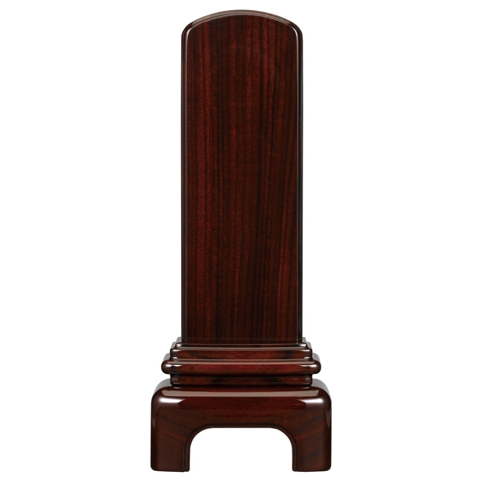 送料無料】国産会津モダン位牌 モダン 漆 紫檀 3.5寸～5.0寸（文字入れ