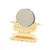 【神具】並雲 神鏡 台付 1.5寸～4寸