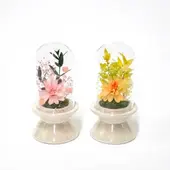 【送料無料】ボトルプリザ シェリル プリザーブドフラワー仏花（高さ12.5cm）