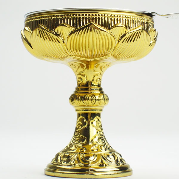 仏具 蓮仏器（仏飯器）本金メッキ ＃12(直径4.7cm)～＃6(直径6.4cm