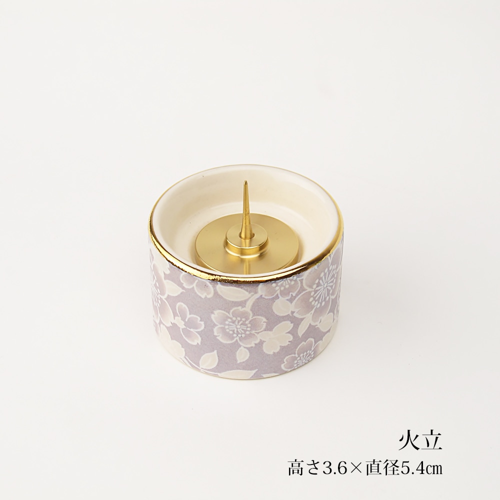 送料無料】モダン仏具セット ゆい花5点セット 藤／桜／ワインレッド