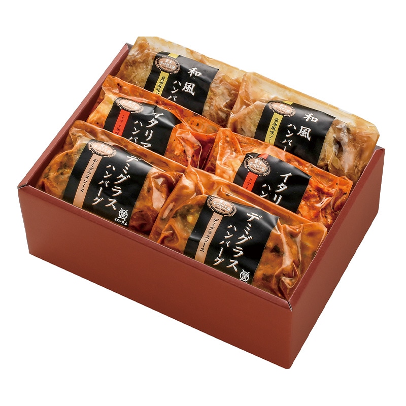 米沢牛入りハンバーグセット3種 各150g×2個