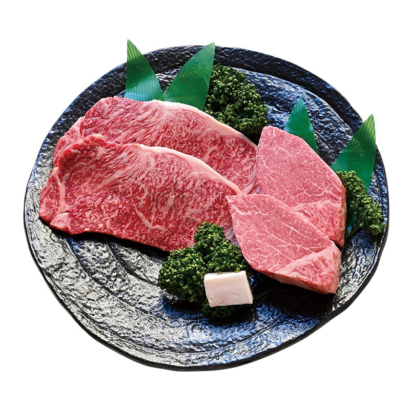 米沢牛ステーキ盛り合わせ（サーロイン・ヒレ）計620g