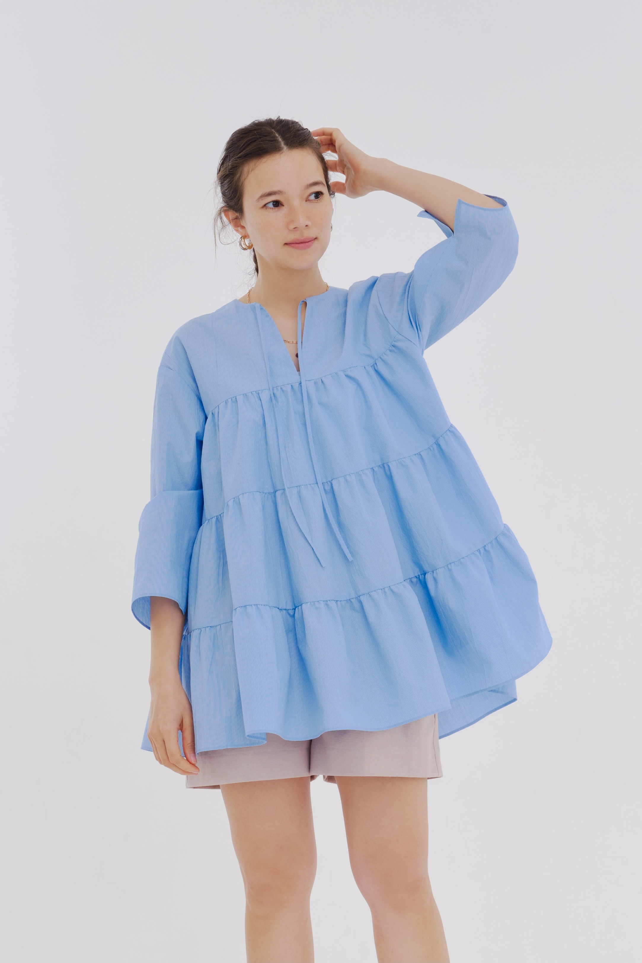 専用⭐︎yori ストライプティアードチュニック ストライプティアードチュニック【sale】 | 2025Summer SALE| yori