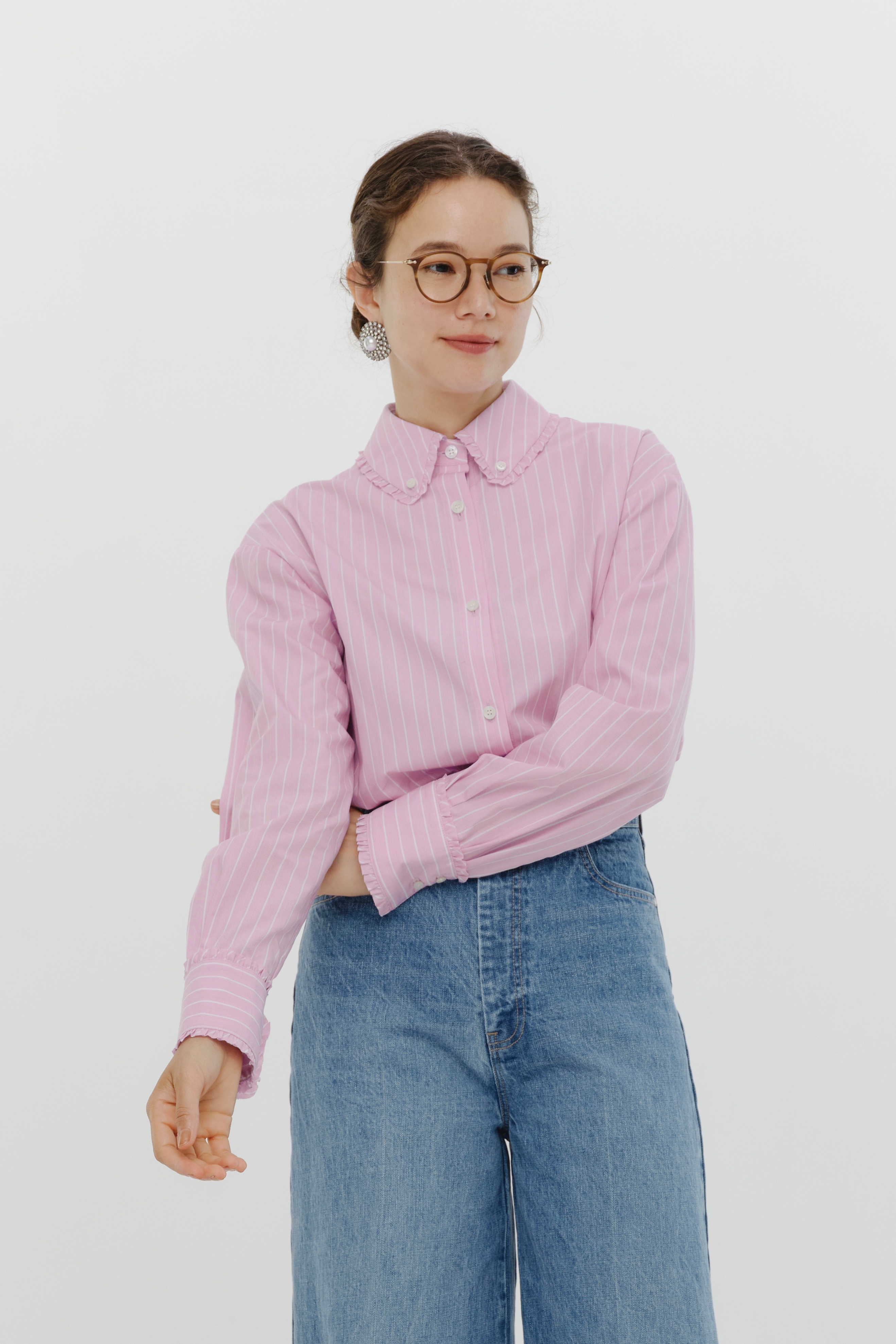 yori ストライプティアードチュニック【2024SM】