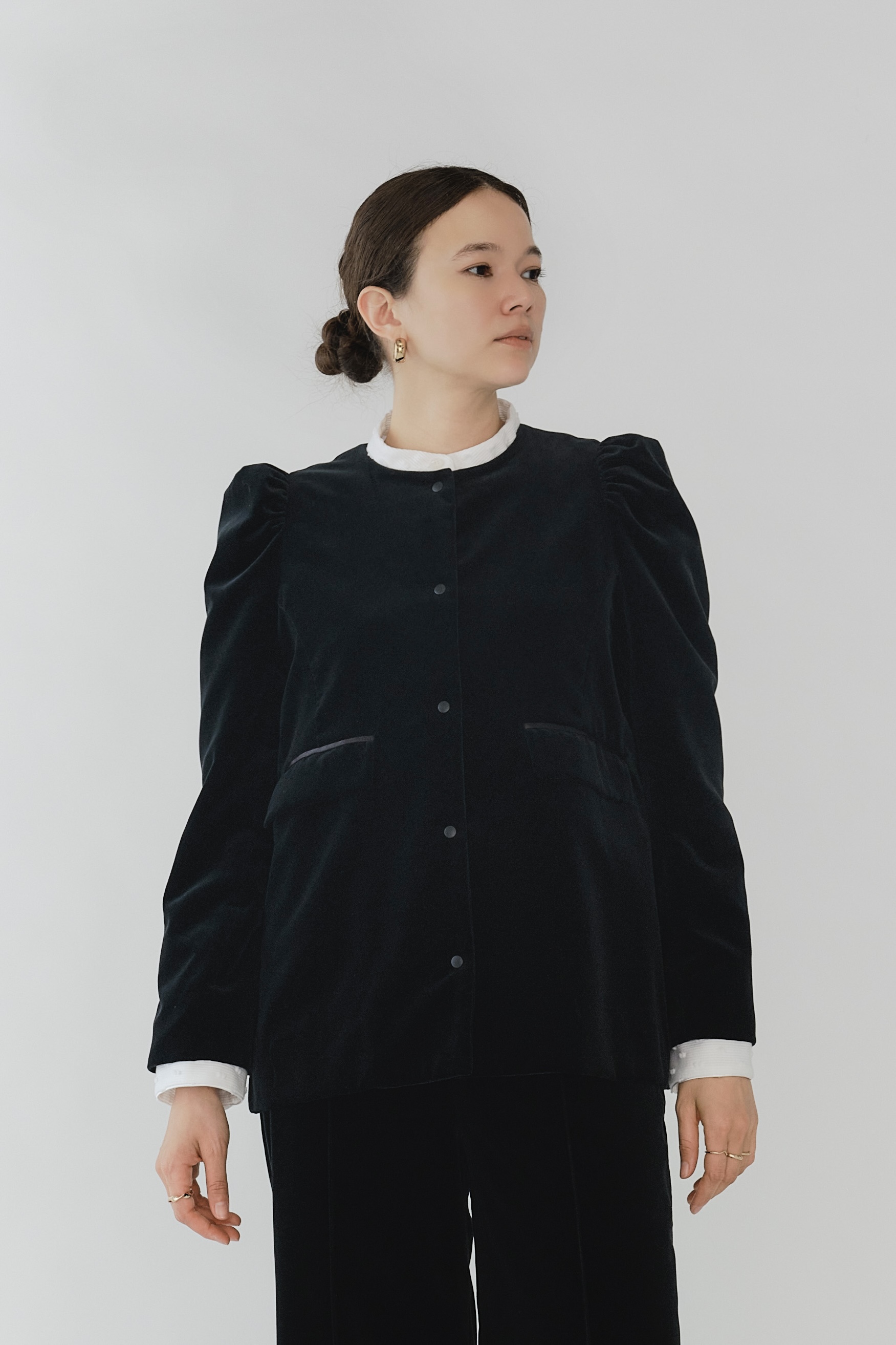 【期間限定価格】美品　yori ウールモヘアシャギージャケット　ヨリ 2025年最新】YORI ウールモヘアシャギージャケットの人気