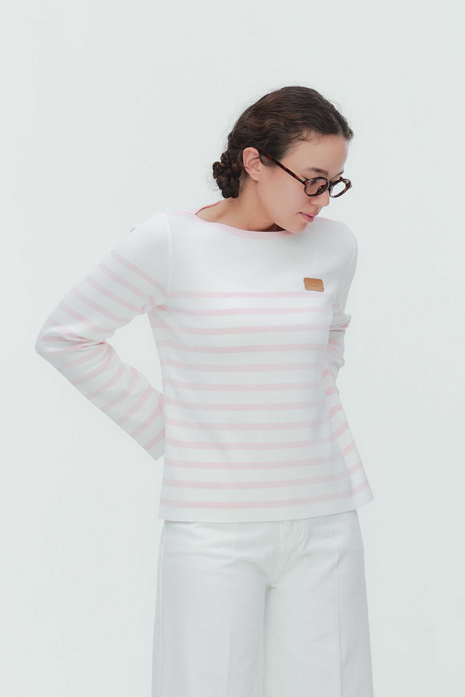 2月下旬発売予定 マリンボーダーボートネックニット【2026SP】