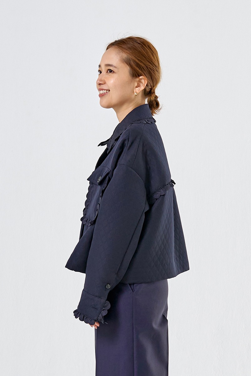 2024AW 新品 完売品 ヨリyori  38 スカラップショートジャケット 2024AW 新品 完売品 ヨリyori 38 スカラップショートジャケット