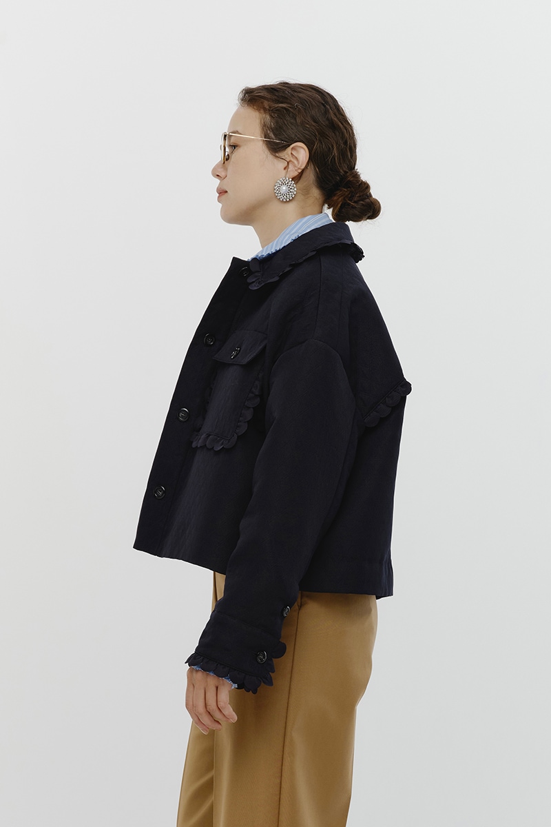 スカラップショートジャケットコート popupshop】スカラップショートジャケット【会場お渡し】 | 3