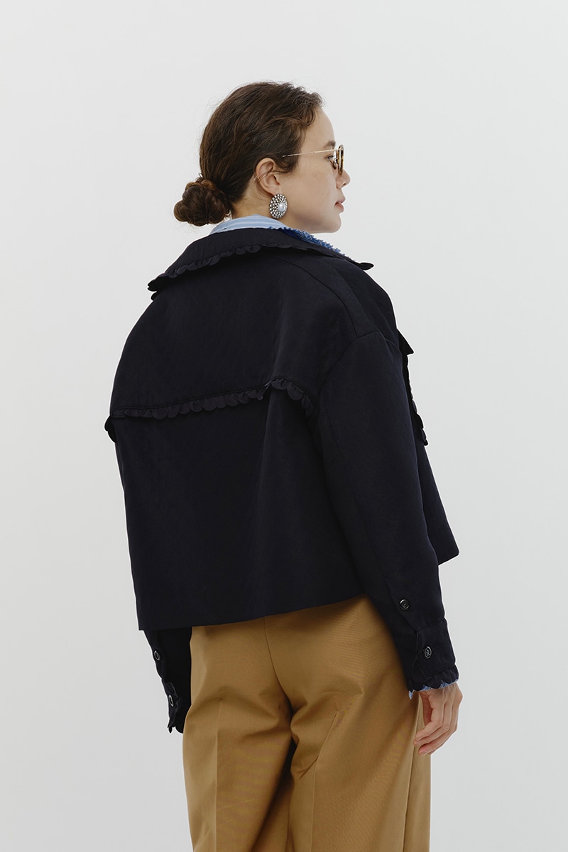 スカラップショートジャケットコート popupshop】スカラップショートジャケット【会場お渡し】 | 3