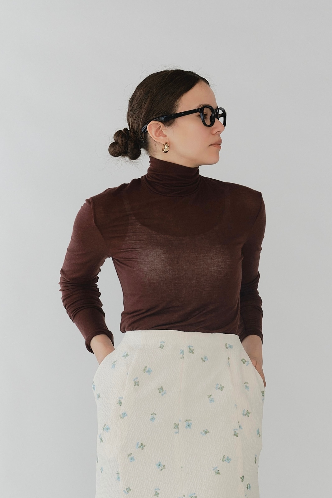 yori カシミヤシルクシアータートル ホワイト 36 カシミヤシルクシアータートル【2025AW】12/1pm21:00～販売 | 12/1pm21