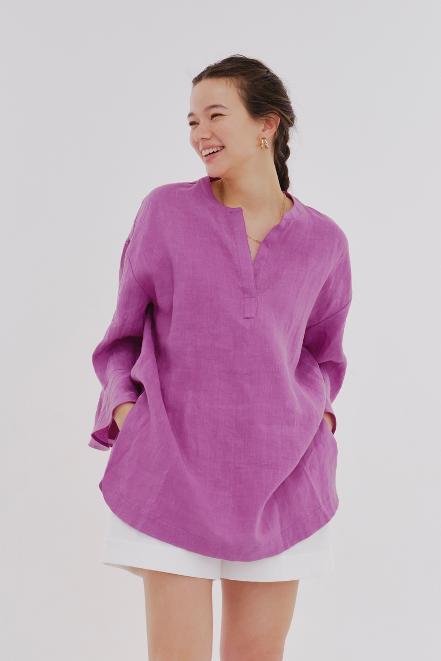 フレンチリネンロングシャツ【2024SM】 | all item| yori
