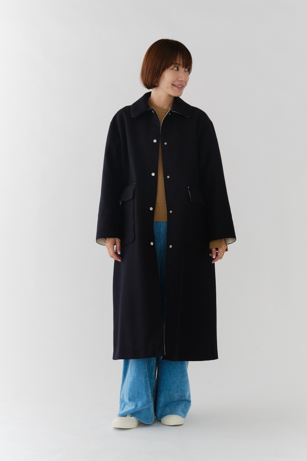 yoriメルトンウールロングコート メルトンウールロングコート【2025AW】 | all item| yori