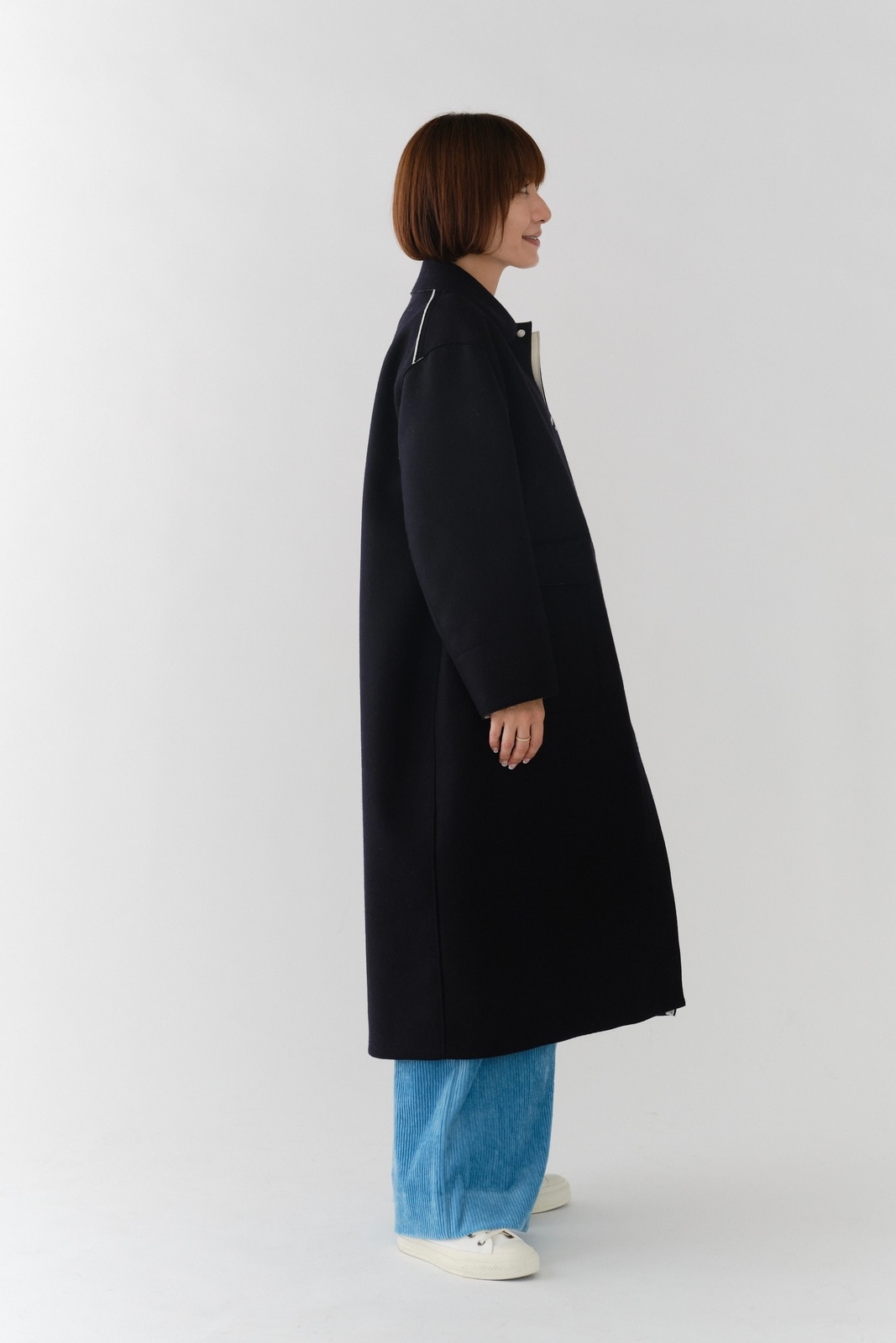 lownn コート coat ウール 黒 lownn Overcoat(Black Plain) | lownn (ローン) - 通販 - FEEL