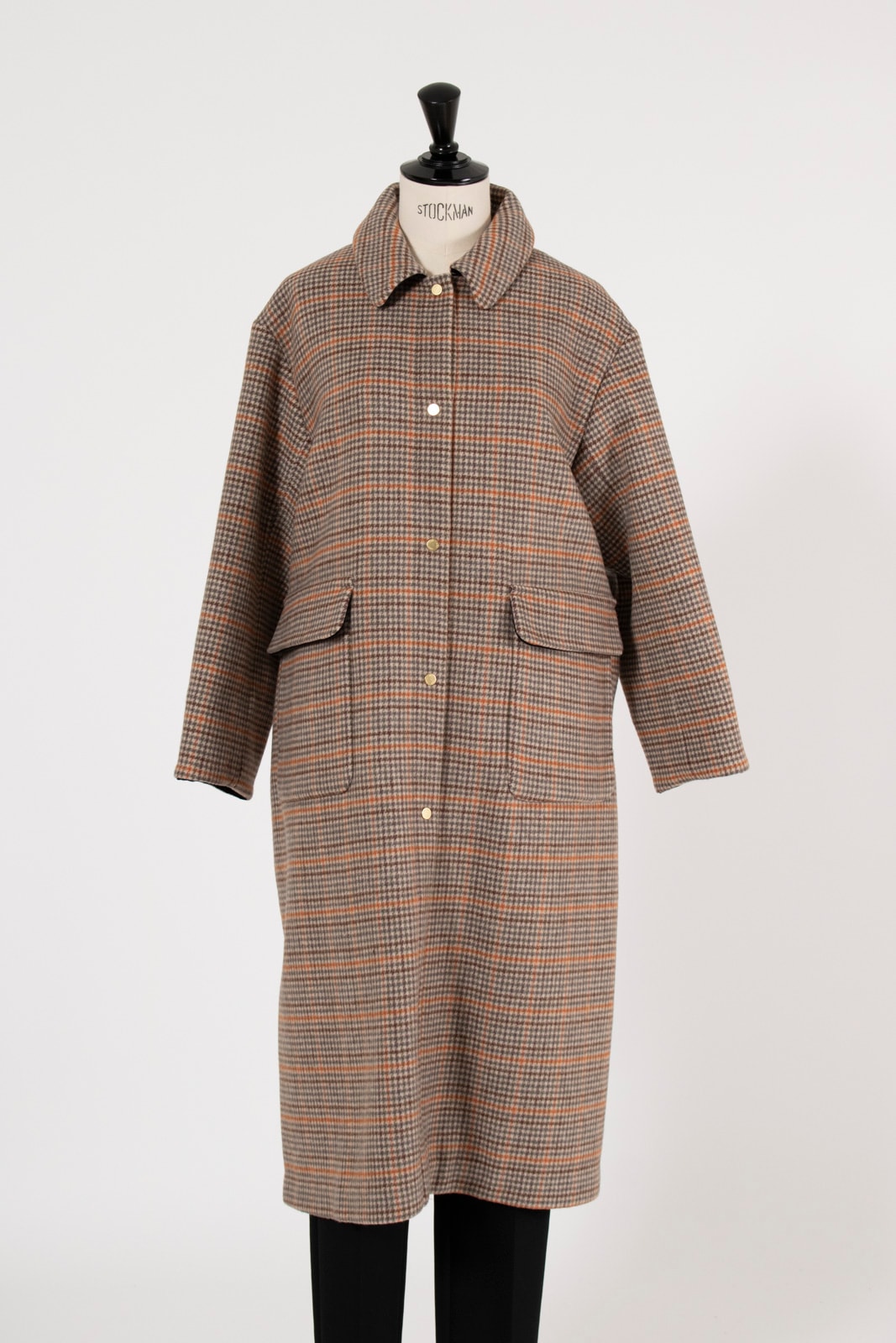 ウールチェックロングコート【2025AW】12/8pm21:00～発売 | 12/8pm21