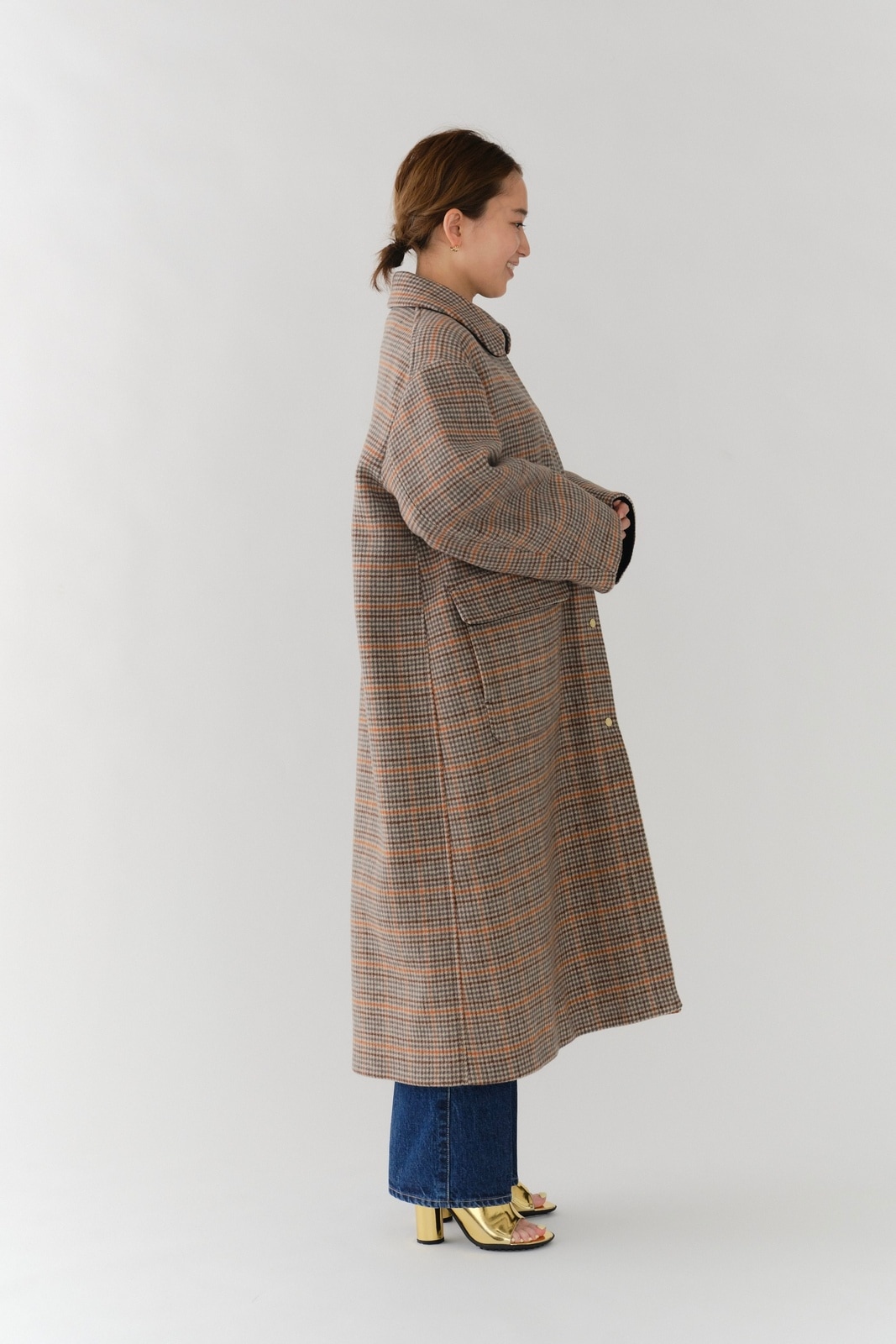 ウールチェックロングコート【2025AW】 | all item| yori