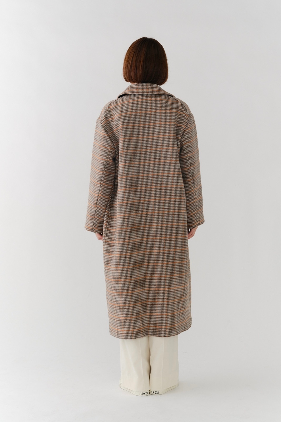 ウールチェックロングコート【2025AW】 | all item| yori