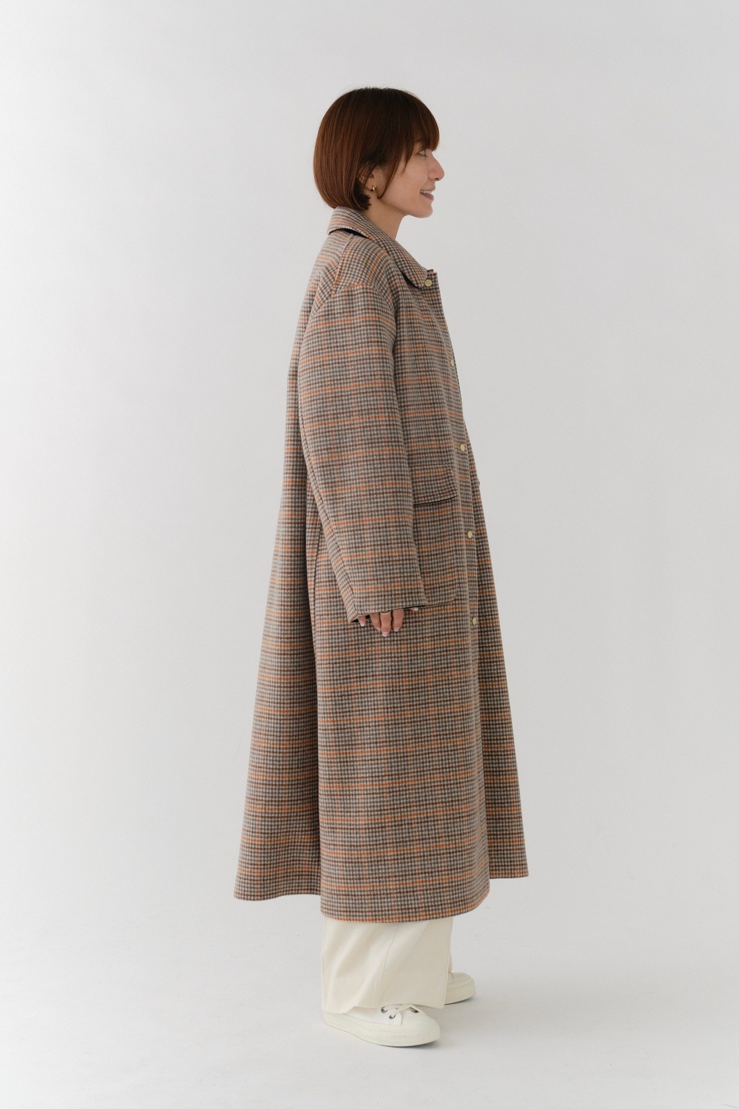 ウールチェックロングコート【2025AW】 | all item| yori