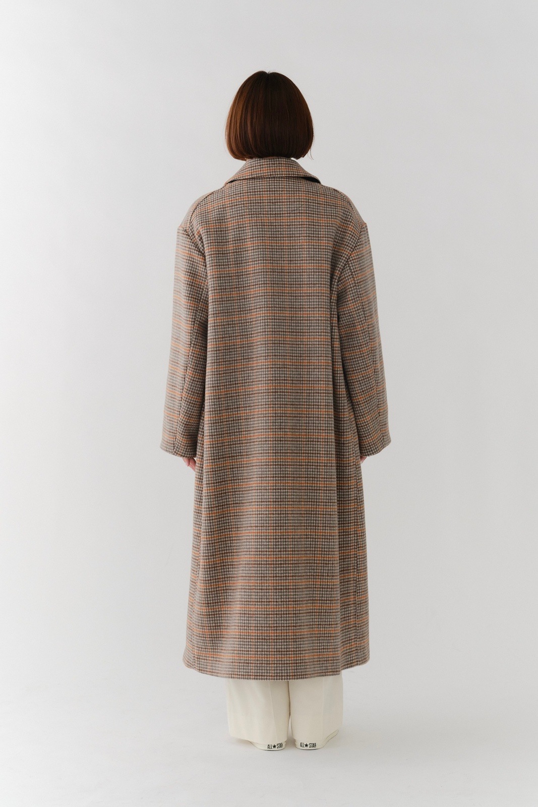 ウールチェックロングコート【2025AW】 | all item| yori