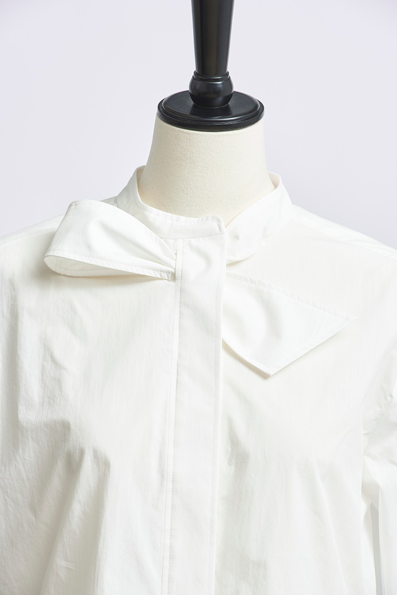 yori セレモニーリボンパフブラウス ホワイト 36 ヨリ yori セレモニー