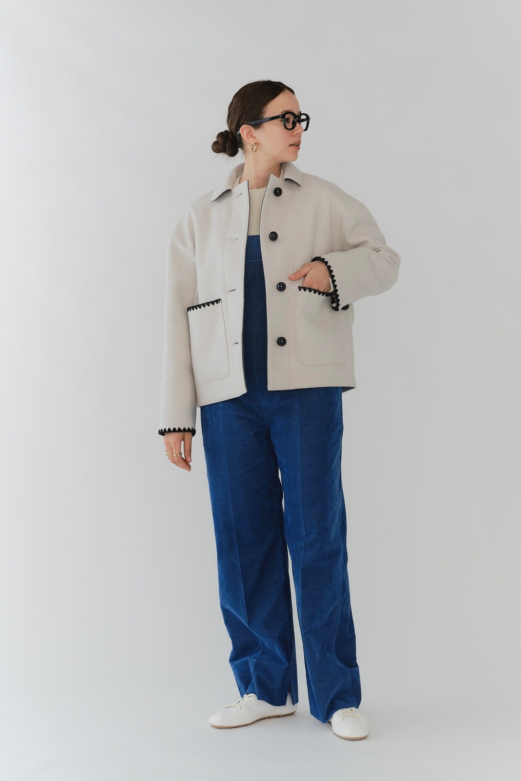 HAIDER ACKERMANN 中綿入りウールショートコート 11月下旬発送予定 ハマグリウールショートコート【2025AW