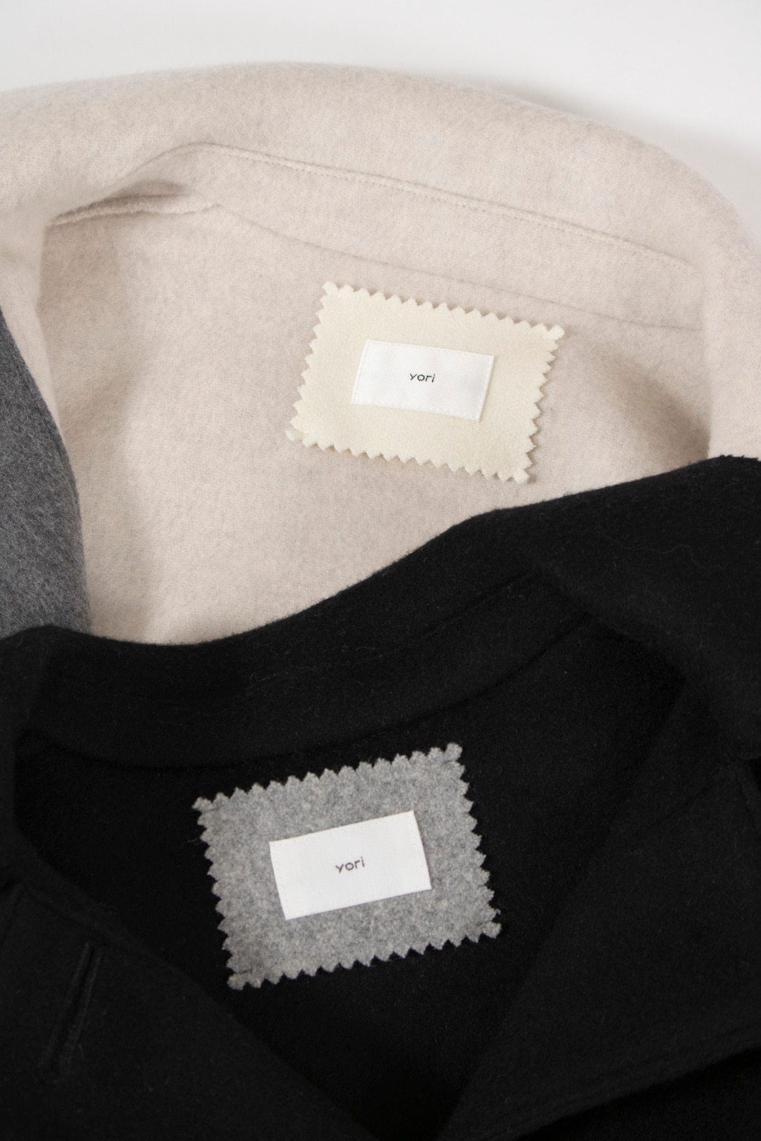 【新品】Yori 2025AW ハマグリコート ライトグレー 11月下旬発送予定 ハマグリウールショートコート【2025AW】 | 2025 AW