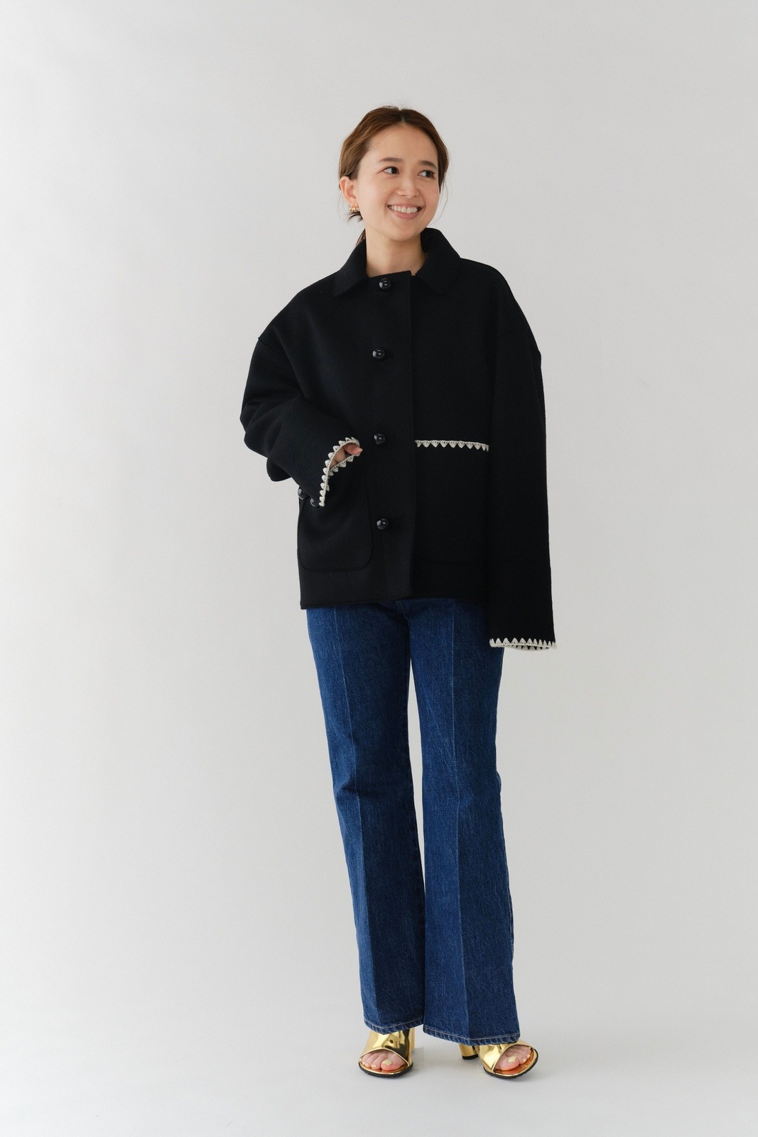 ハマグリウールショートコート【2025AW】