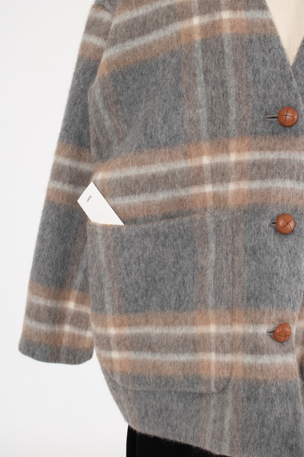チェックモヘアシャギーコート【2025AW】11/17pm21:00～販売 | 11