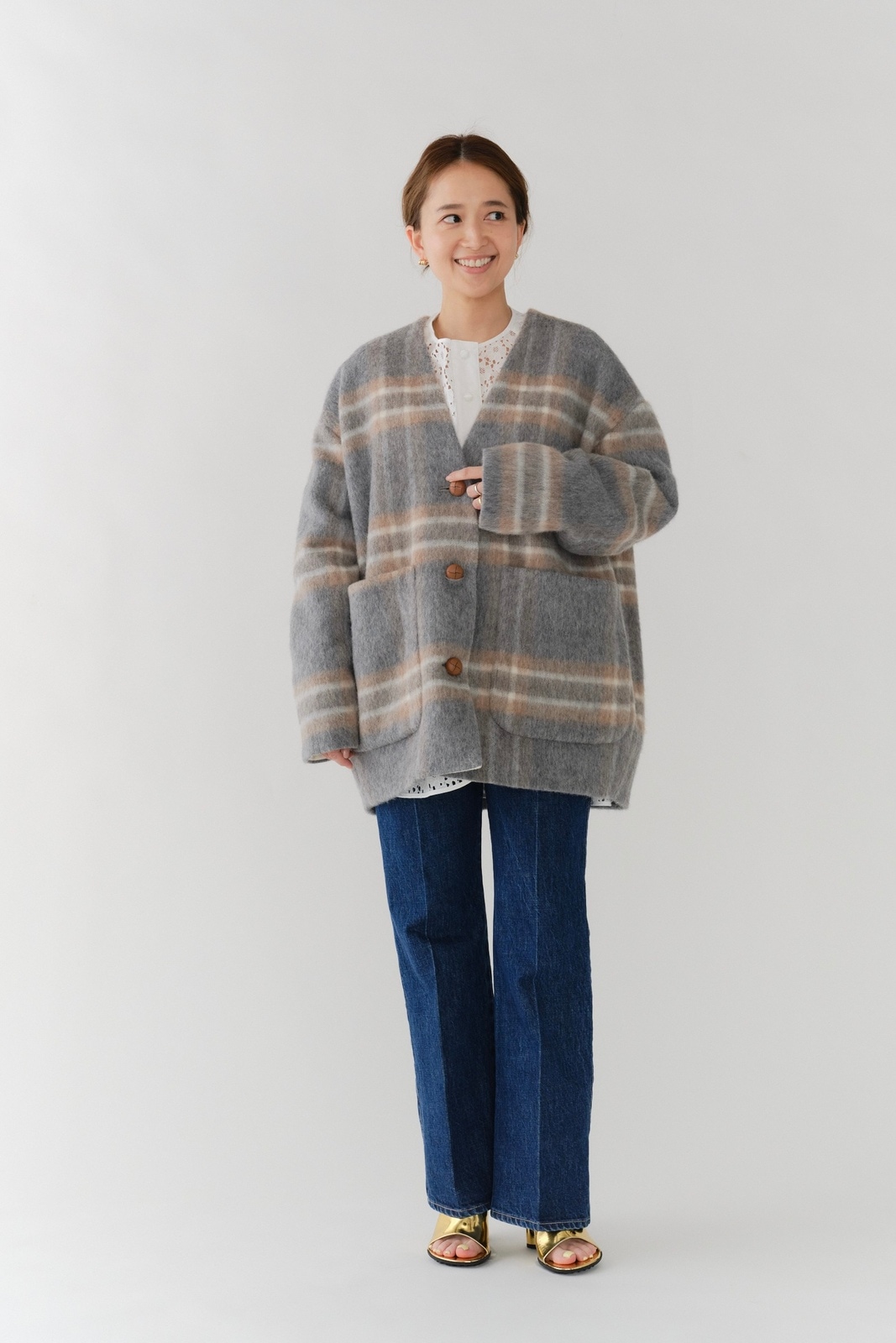 チェックモヘアシャギーコート【2025AW】 | all item| yori