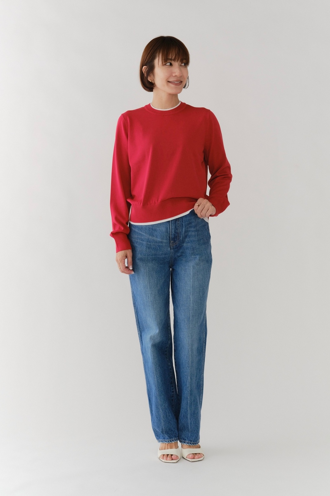 新品タグ付き　ヨリ　マニッシュレイヤーニット マニッシュレイヤーニット | all item| yori