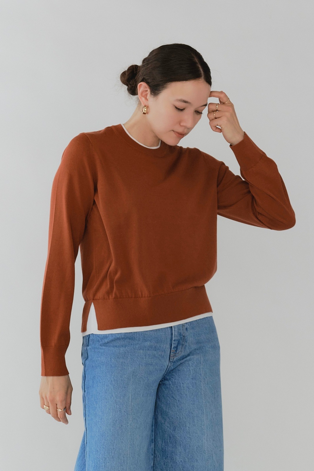 yori ヨリ　ニット　新品 圧縮ウールニットカーディガン | outer| yori