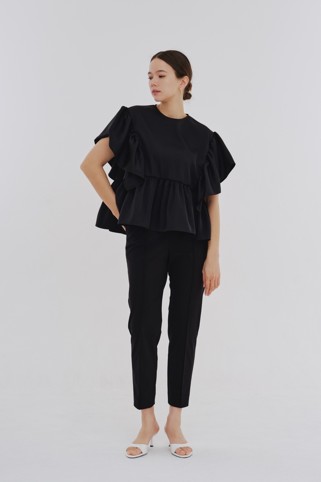 バックリボンサテンブラウス | all item| yori