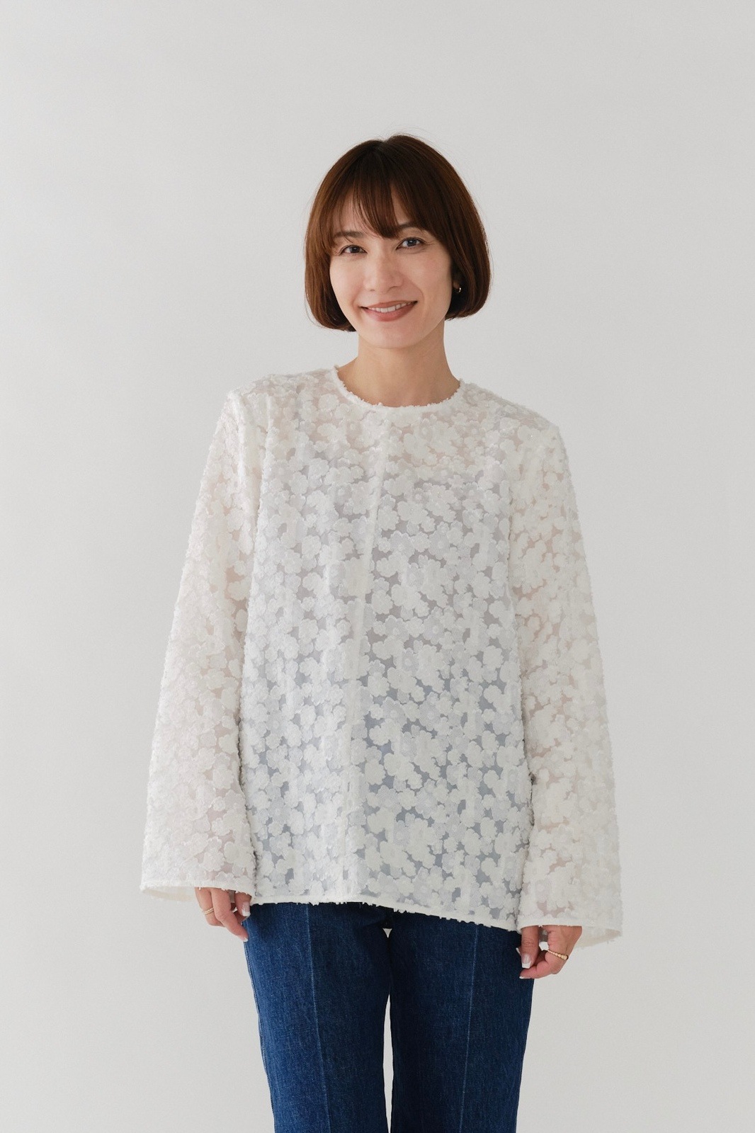 shirocon レースジャガードブラウス【2025AW】 | 2025 AW Collection| yori