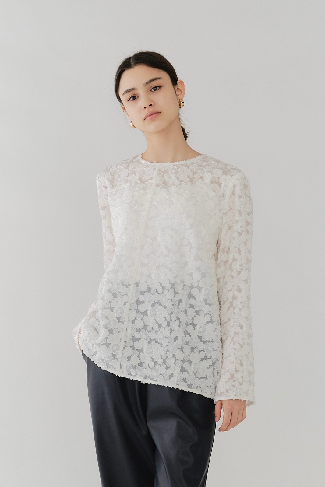 shirocon レースジャガードブラウス【2025AW】 | 2025 AW Collection| yori