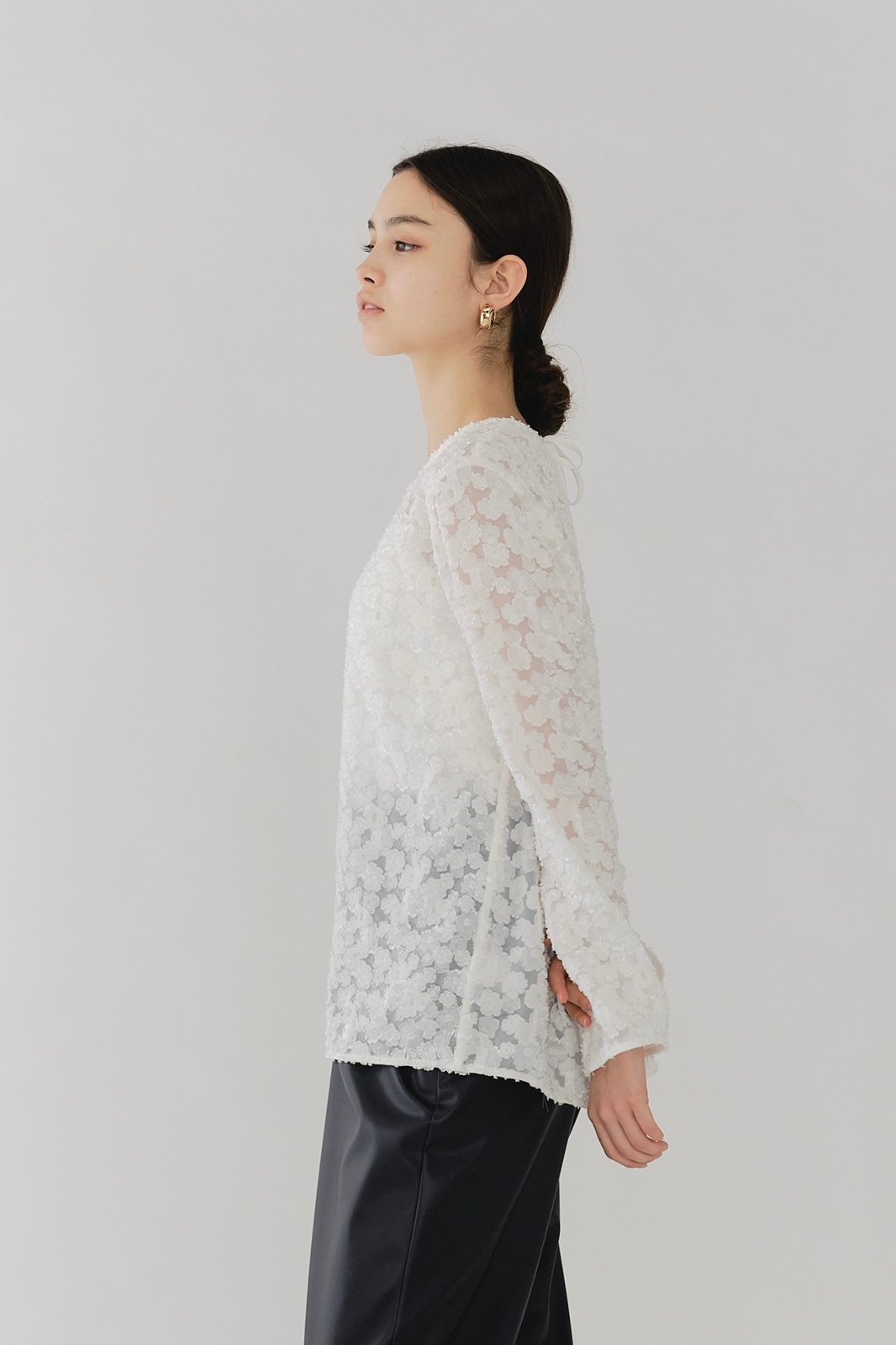 shirocon レースジャガードブラウス【2025AW】 | 2025 AW Collection| yori