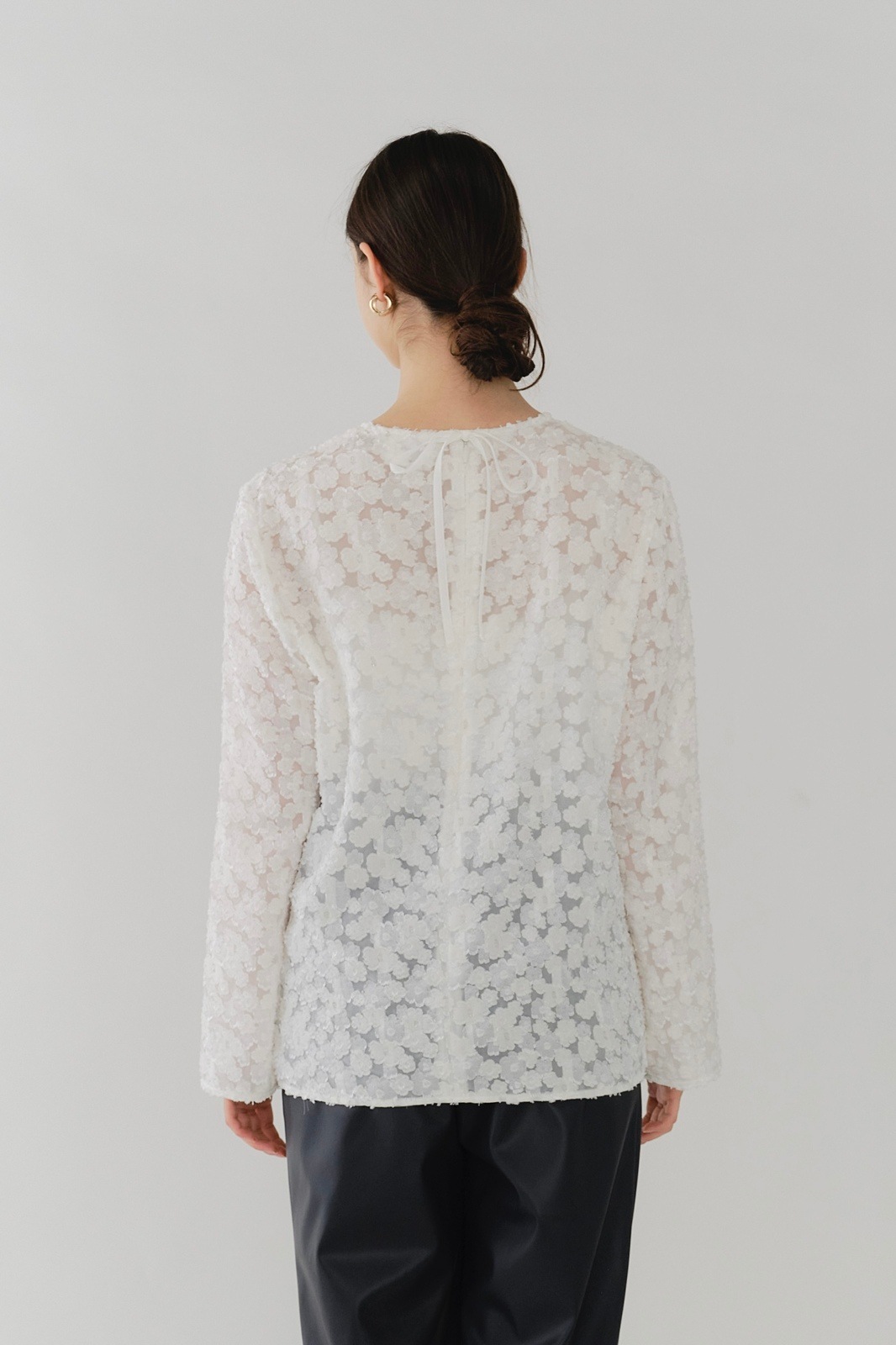 shirocon レースジャガードブラウス　36 shirocon レースジャガードブラウス【2025AW】 | 2025 AW Collection| yori