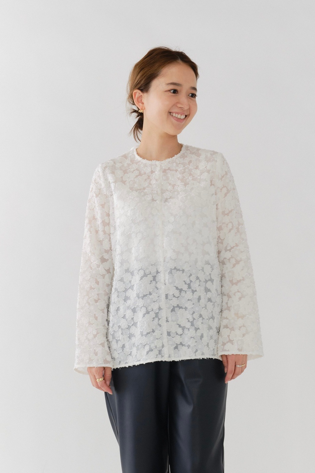 shirocon レースジャガードブラウス【2025AW】 | 2025 AW Collection| yori