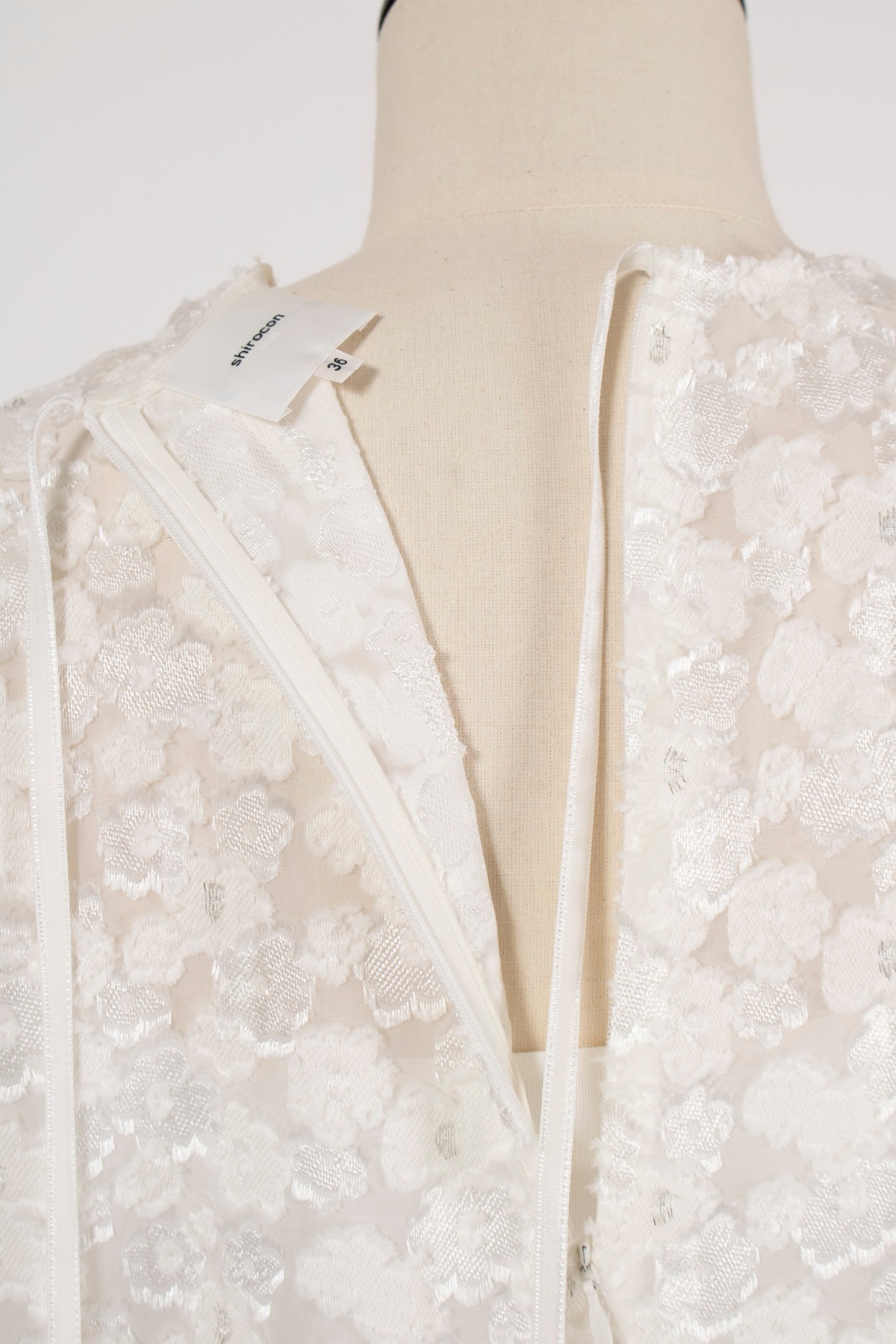 shirocon レースジャガードブラウス【2025AW】