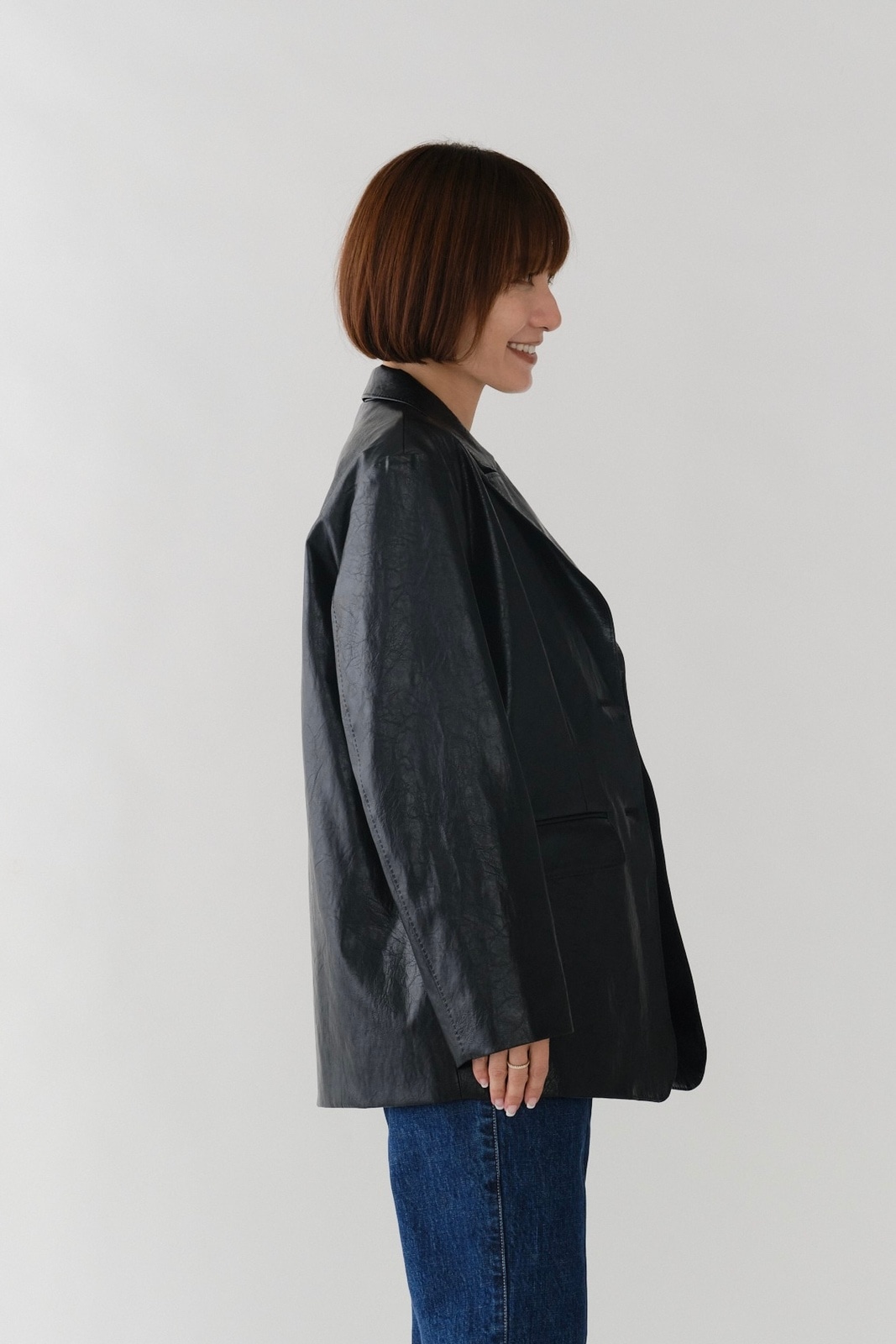 5h0w　Vintage ECOレザーシャツジャケット Vintage ECOレザーシャツジャケット