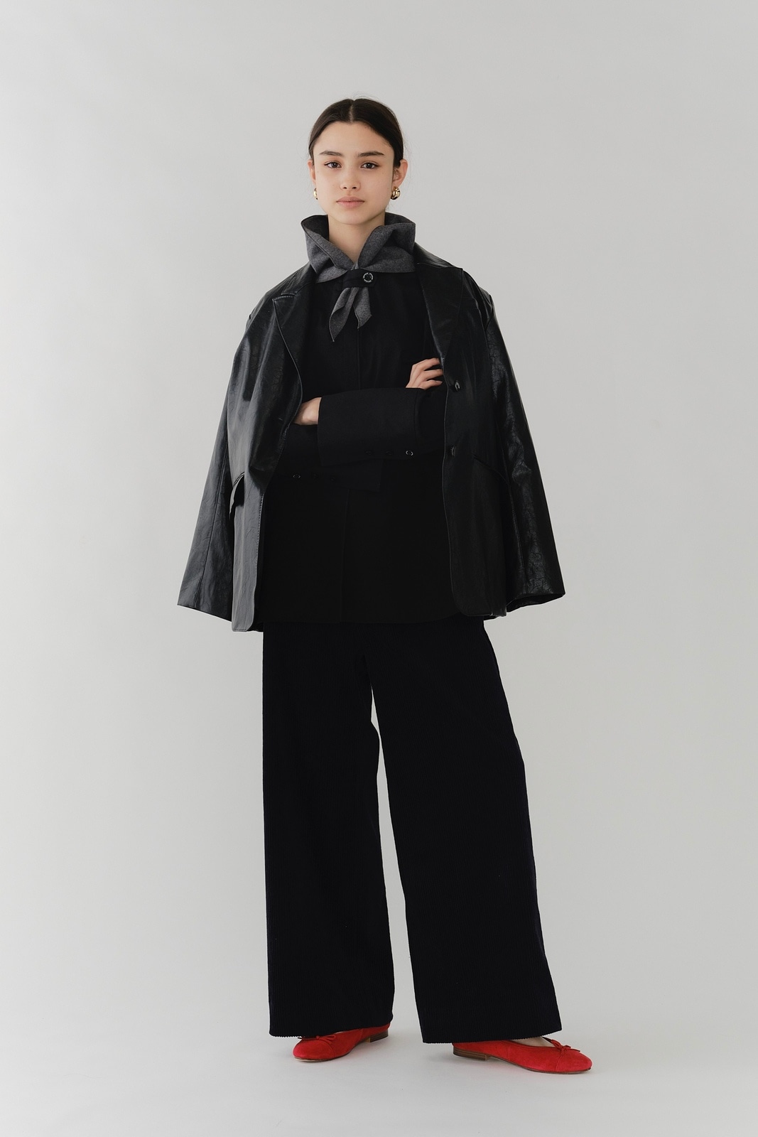 美品　Vintage ECOレザーシャツジャケット Vintage ECOレザーシャツジャケット