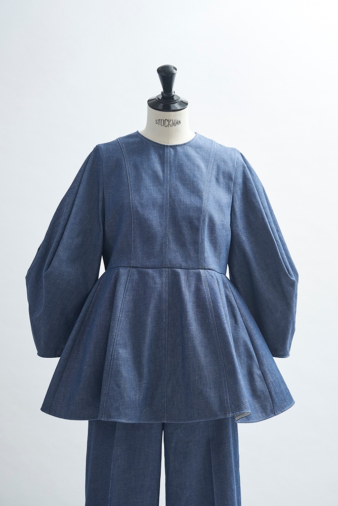 popupshop】shirocon origamiデニムブラウス【後日配送】 | 3