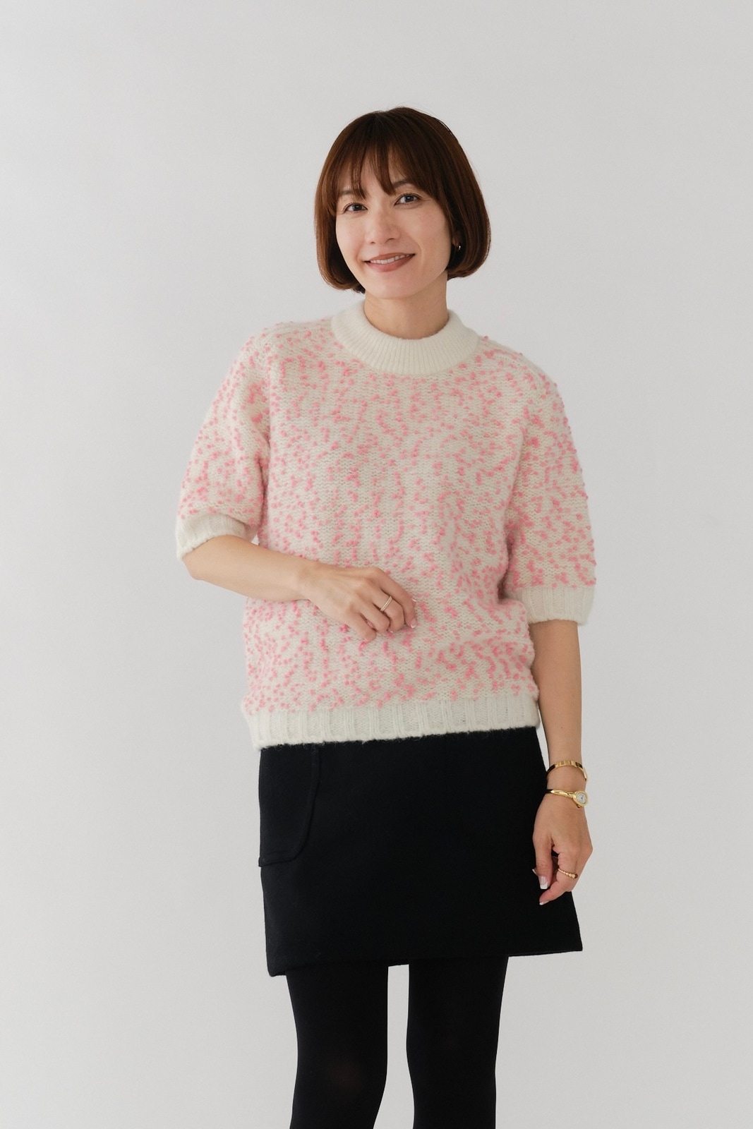 yori 2025AW 新品ポッピングシャワーニット 1月中旬発送予定 shirocon ポッピングシャワーニット【2025AW】11